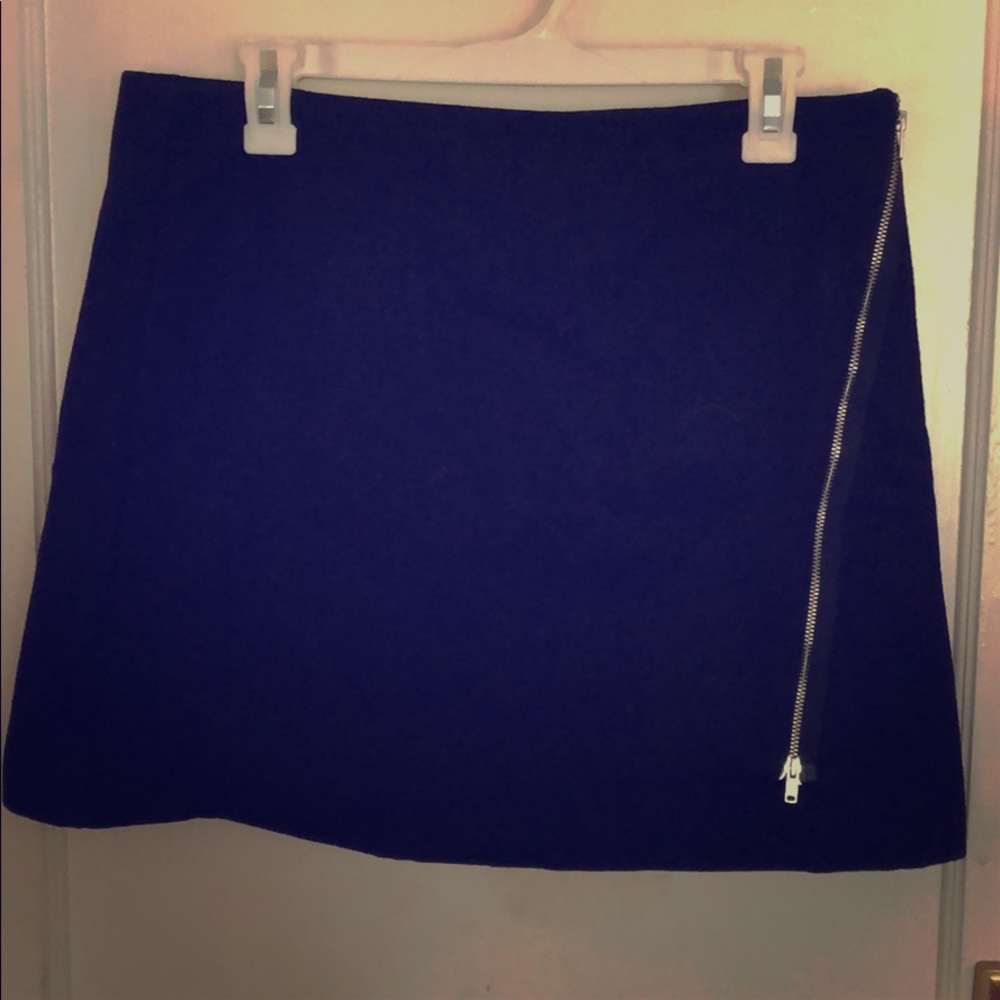 NWT Gap zip wrap mini skirt, black sz 10